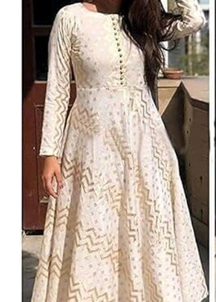 Women's Anarkali Round Neck Style Kurti