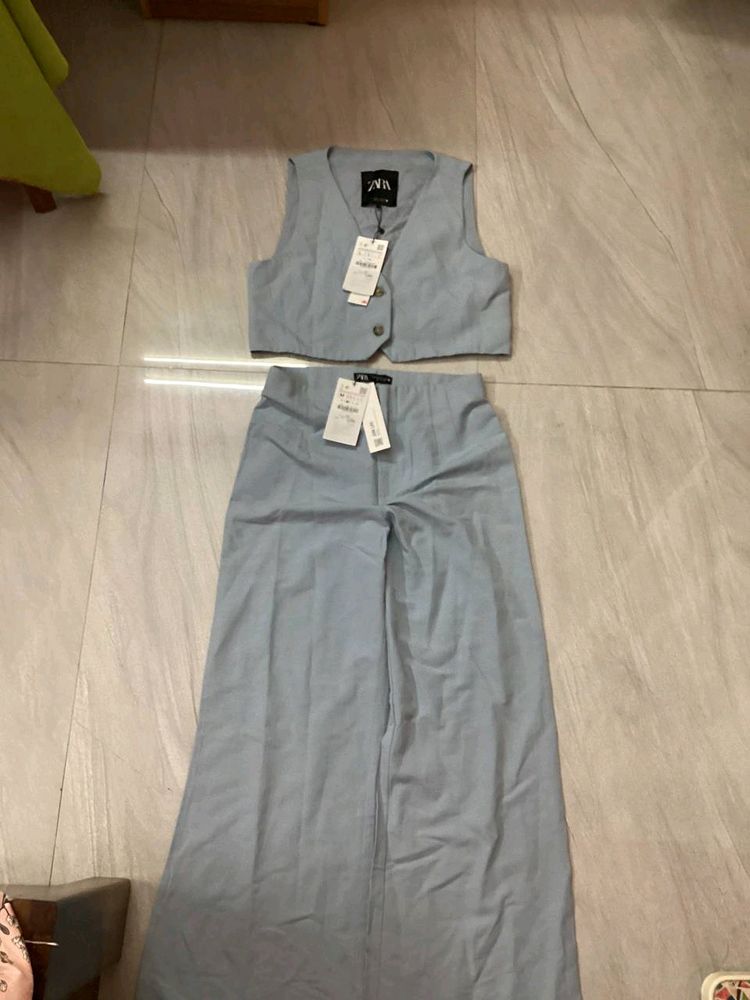 ZARA Co ord (Vest and trouser)