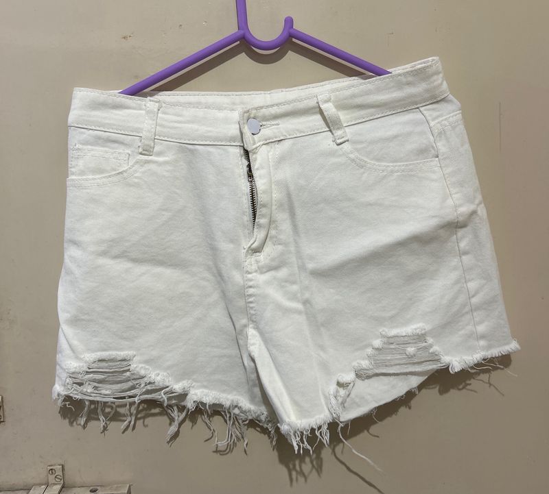 Women White Shorts