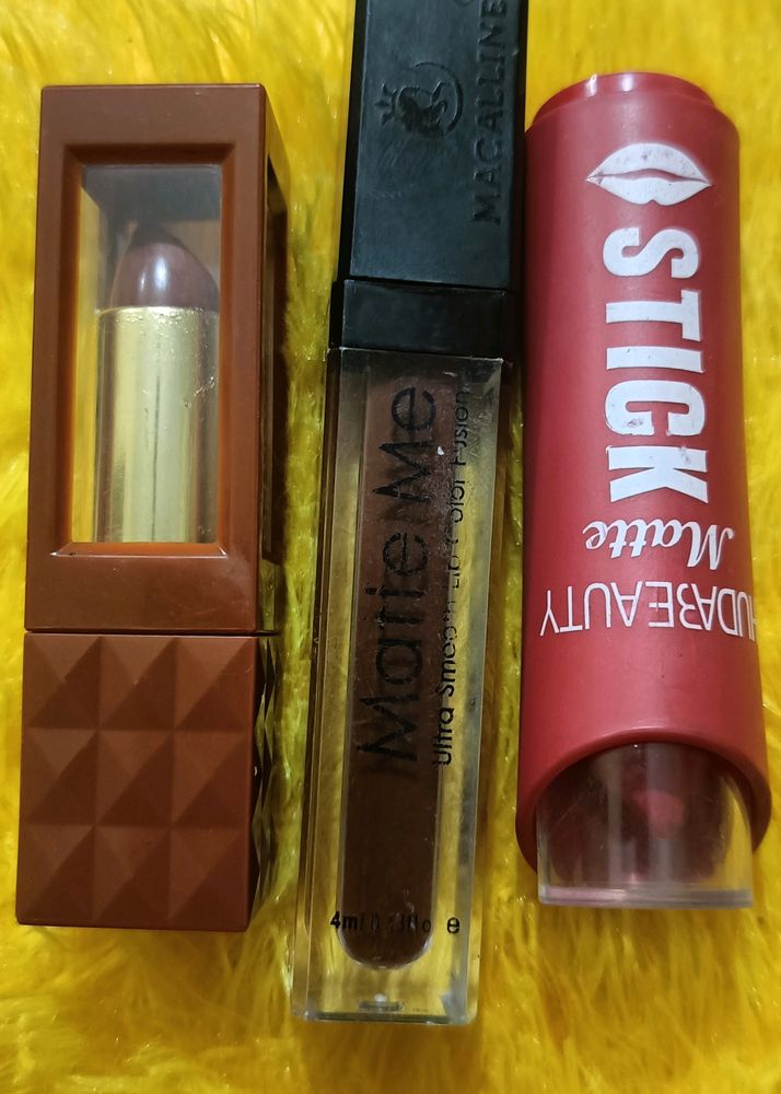 Combo Of 3 Unused Lipstick