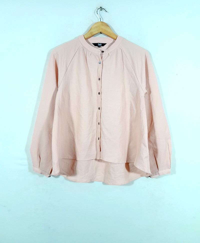 Her Roundneckline Button Down Shirt(Women's)