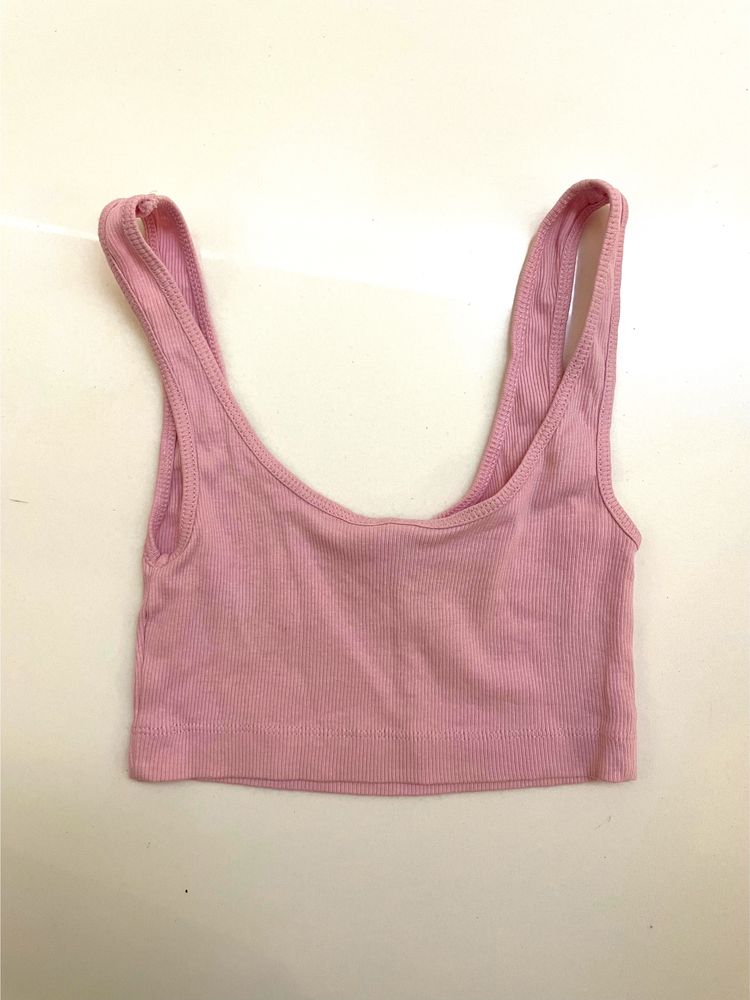 PINK CROP SINGLET