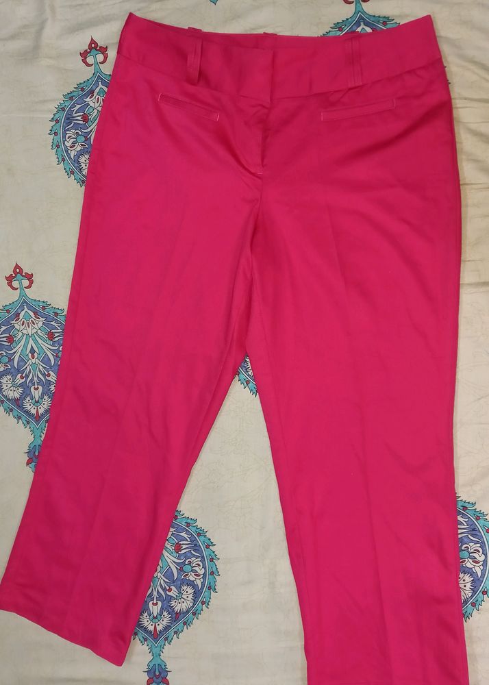 Worthington Pink Coloured Capri with Pocket