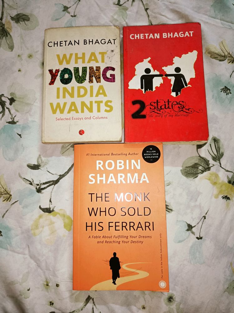 3 Books Offer -Robin Sharma , Chetan Bhagat