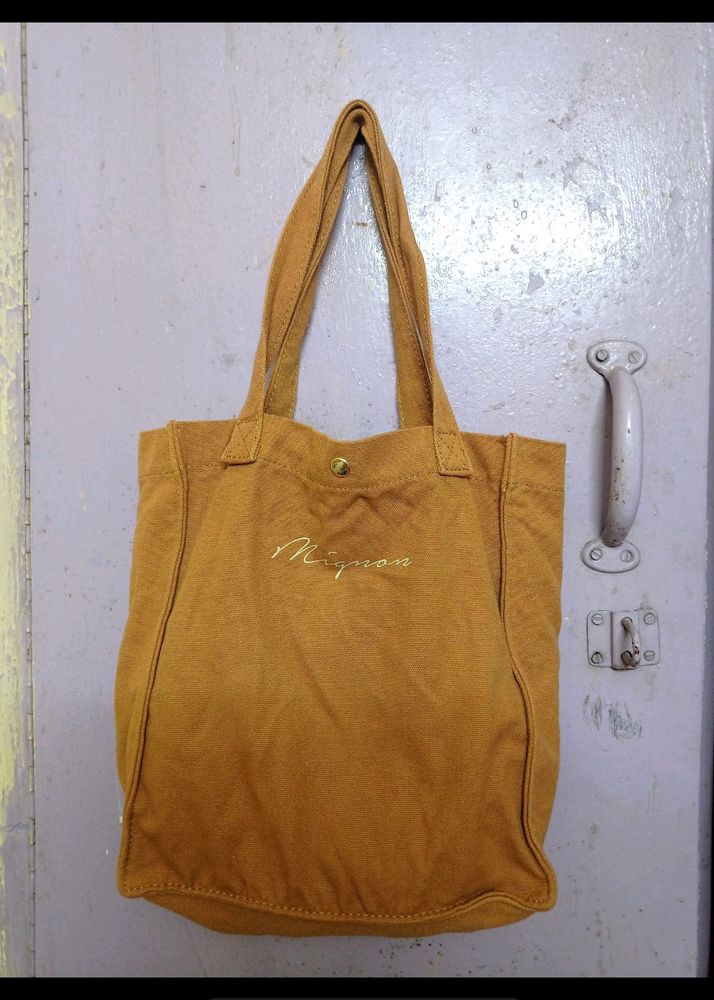 Brown Medium Sized Tote Bag