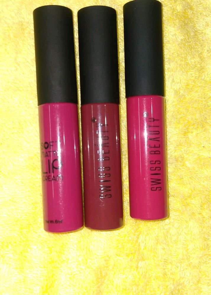 3 Swiss Beauty Soft Matte Lip Cream