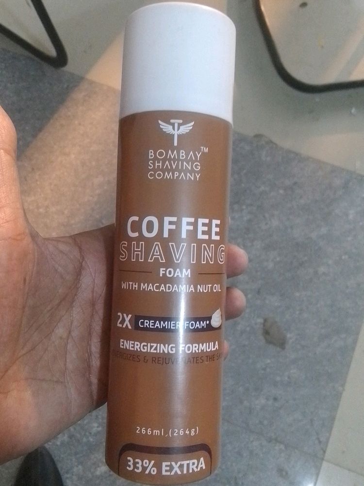 Coffee Shaving Foam with MACADAMIA NUT OIL