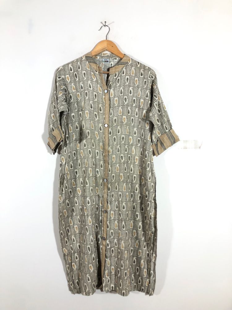 Grey Printed Kurta(Women’s)