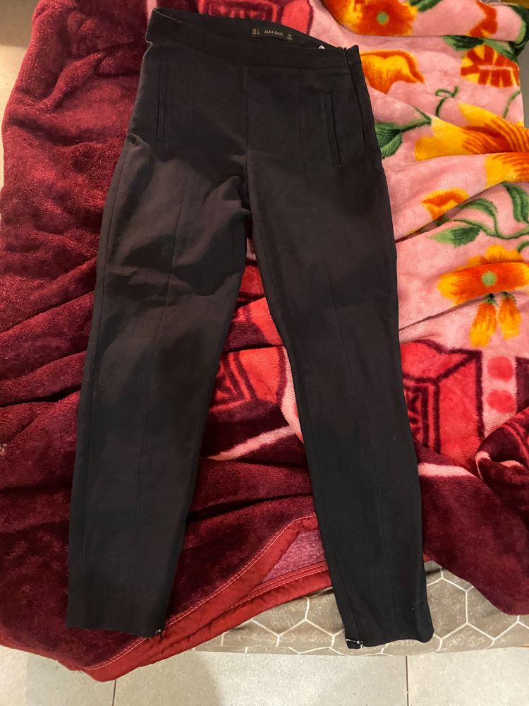 zara slim fit trousers