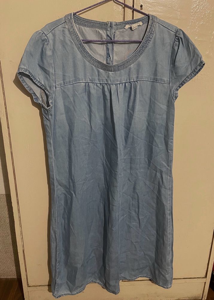 Denim Shift Dress