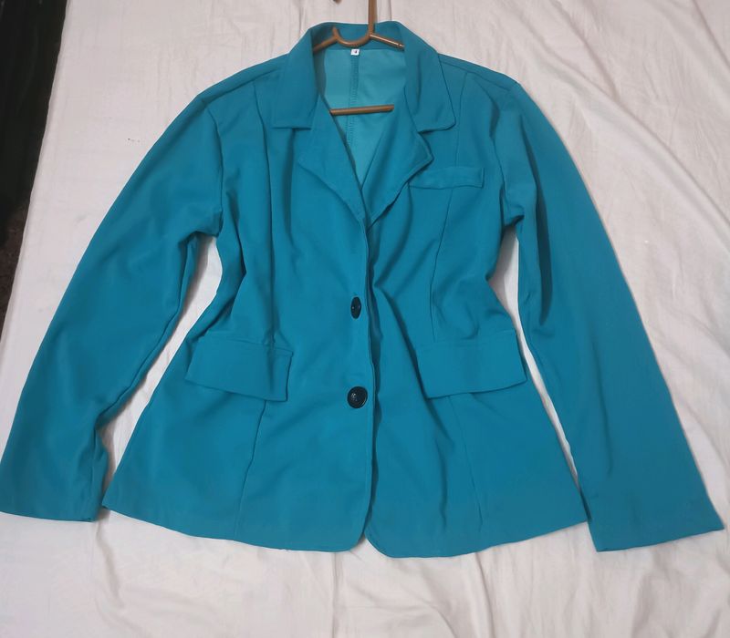 Green Thin Blazer For Women