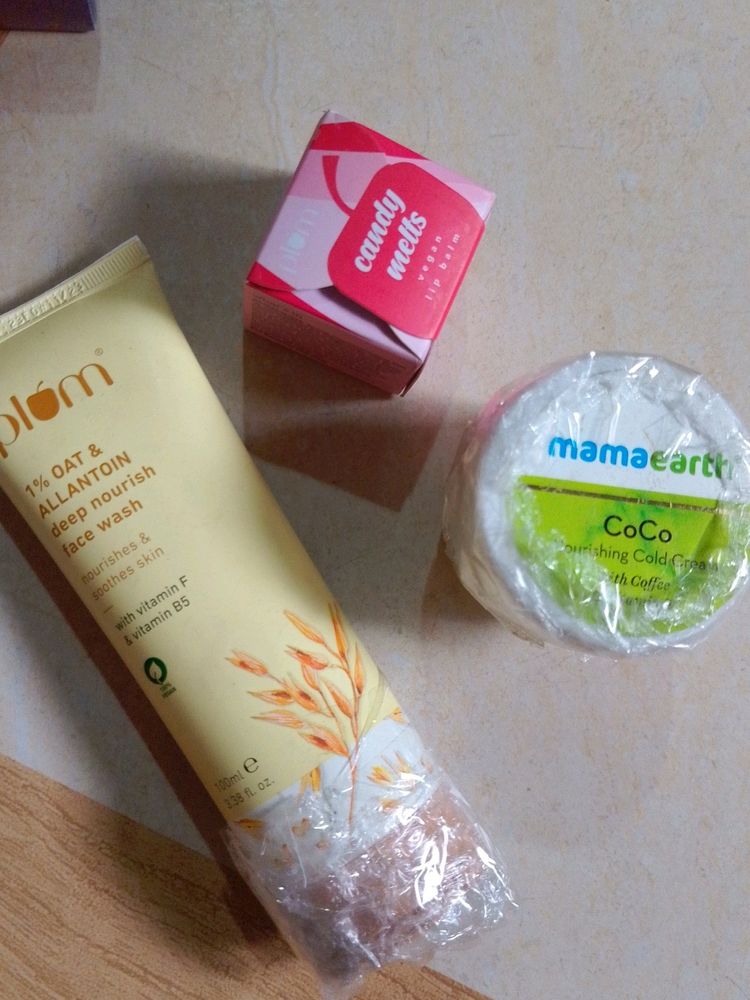 Combo Of Plum And Mamaearth Products