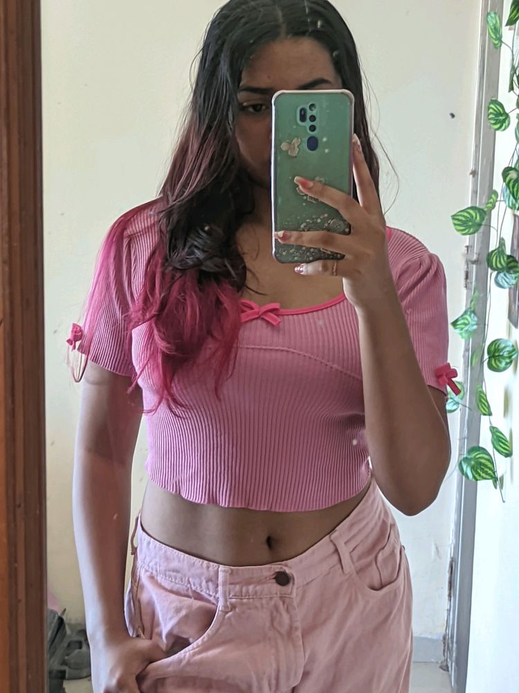 Cute Pink Crop Top ✨💕