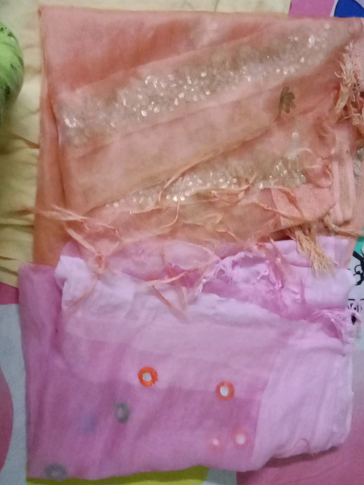 Two Tissue Duppata.. Good Condition