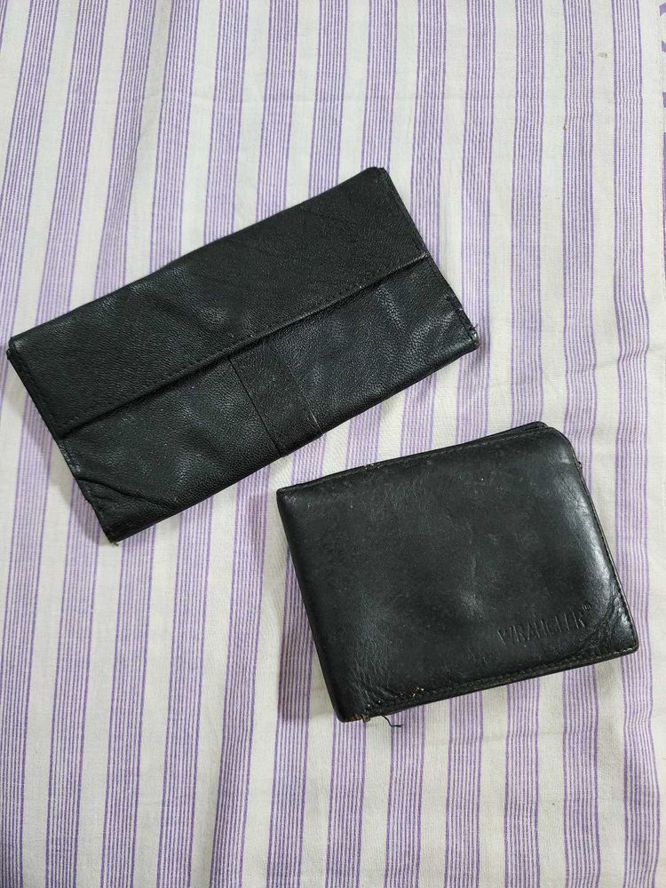 Combo Of Men's And Women's Wallet