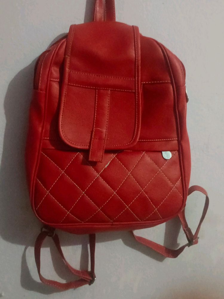 Red Backpack Bag