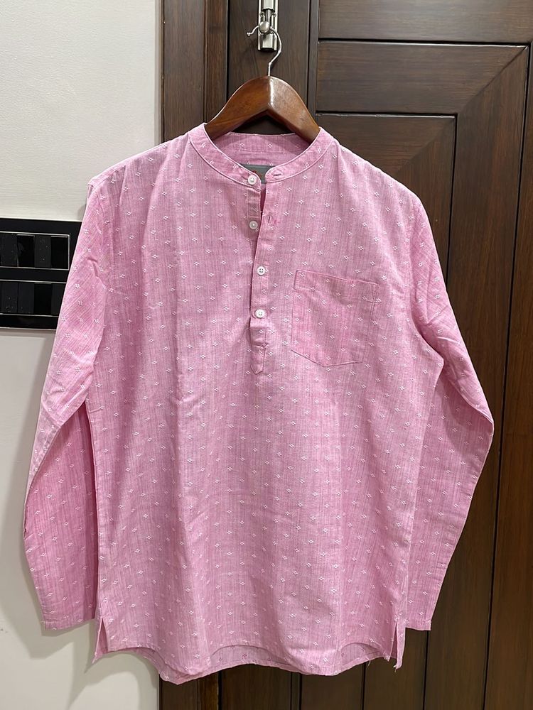 Men’s Short Pink Kurta