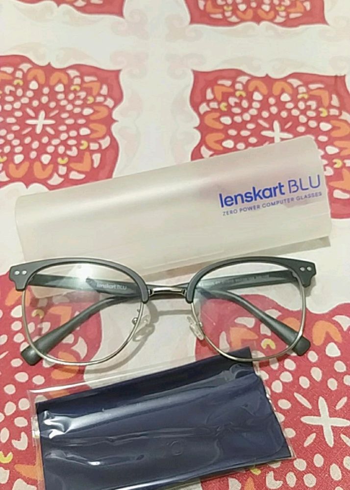 Lenskart BLU Screen Glasses Half Rim Clubmaster