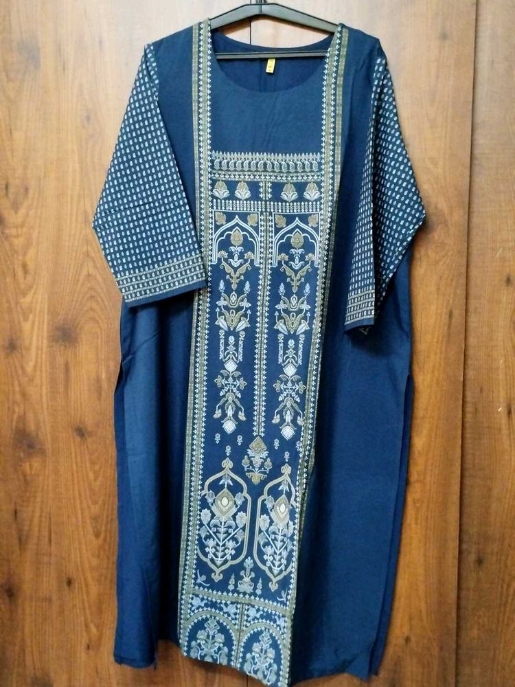 Women Blue Kurta In 4XL