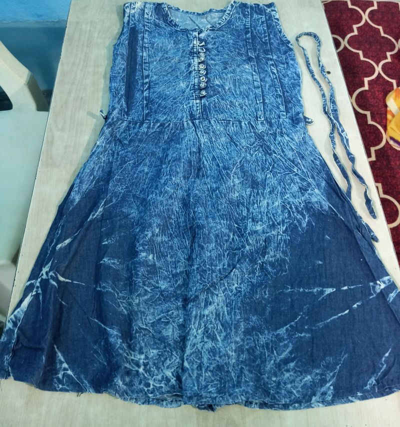 Denim One Piece Dress