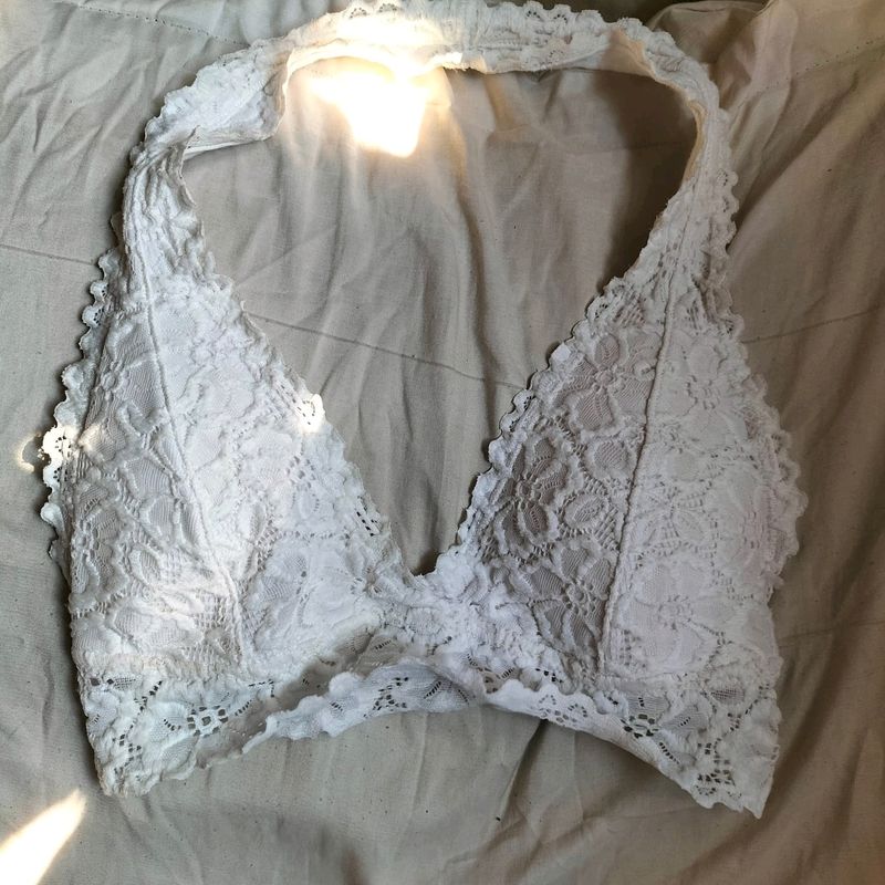 White Beach Bra