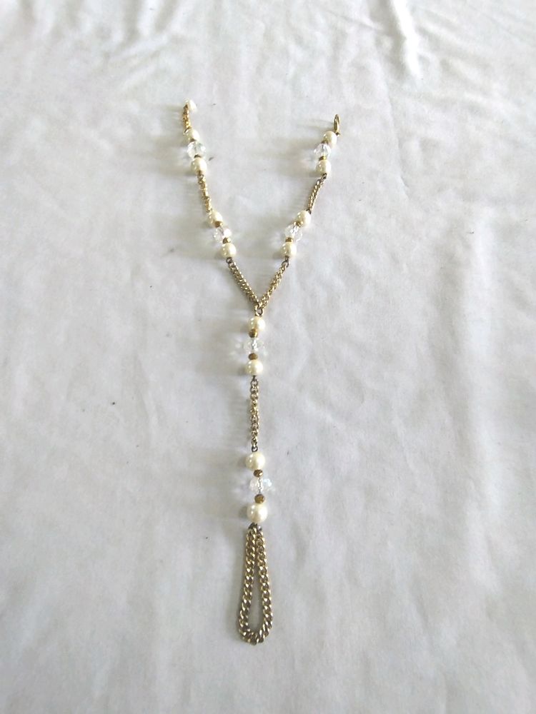 White Beaded Ring Bracelet (Women's)