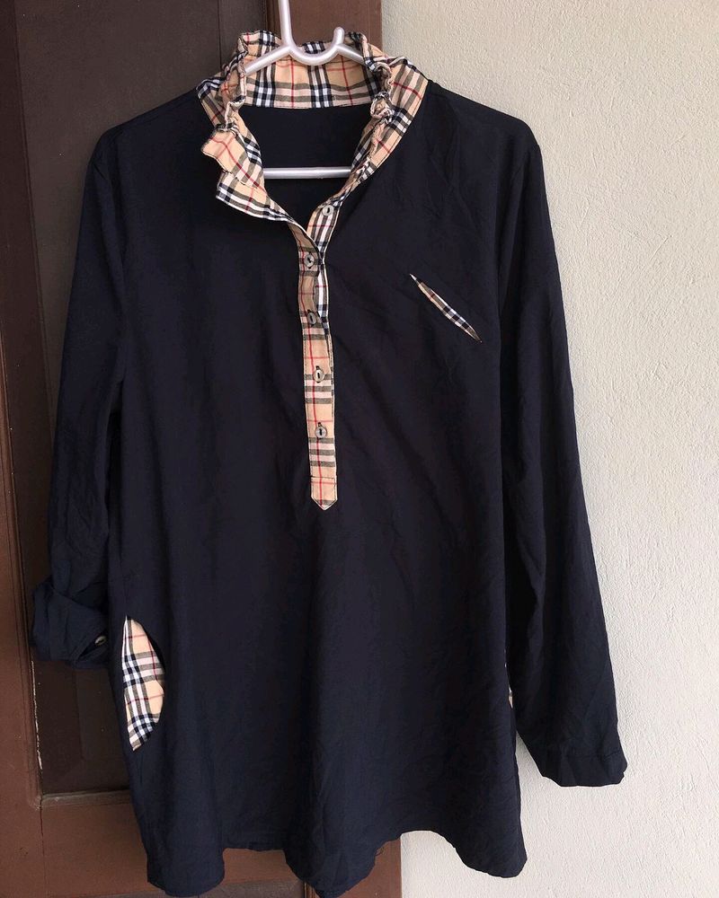 Navy Blue Women Shirt