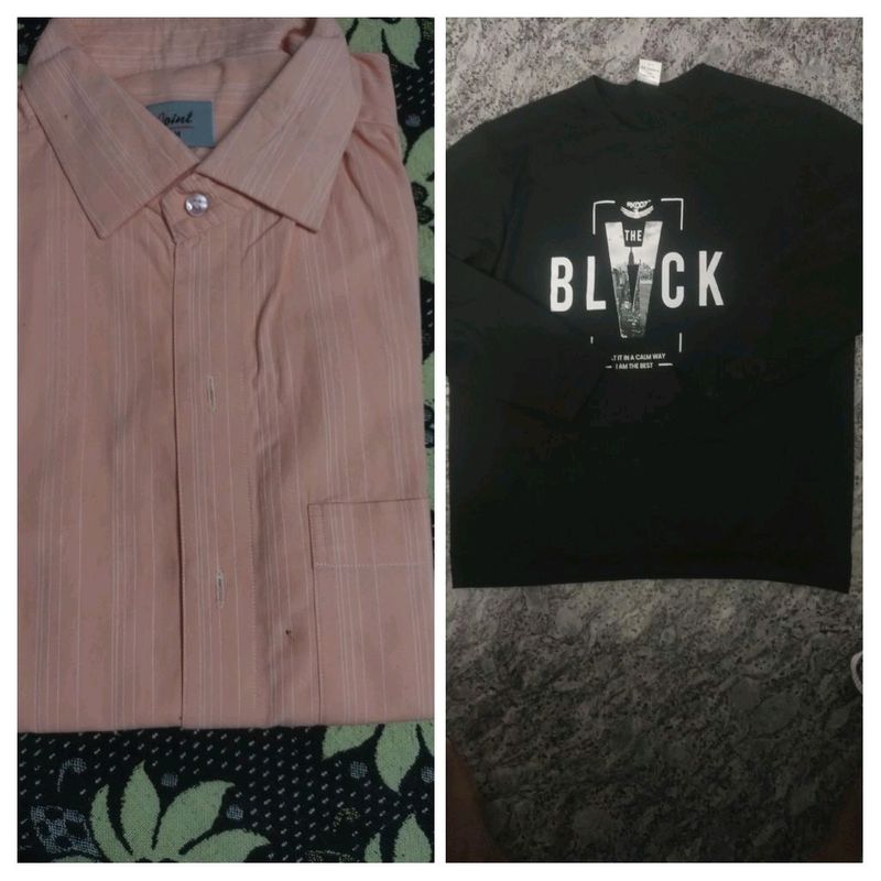 Two BrandNew Sweat And Full Sleeve Shirts With Tag