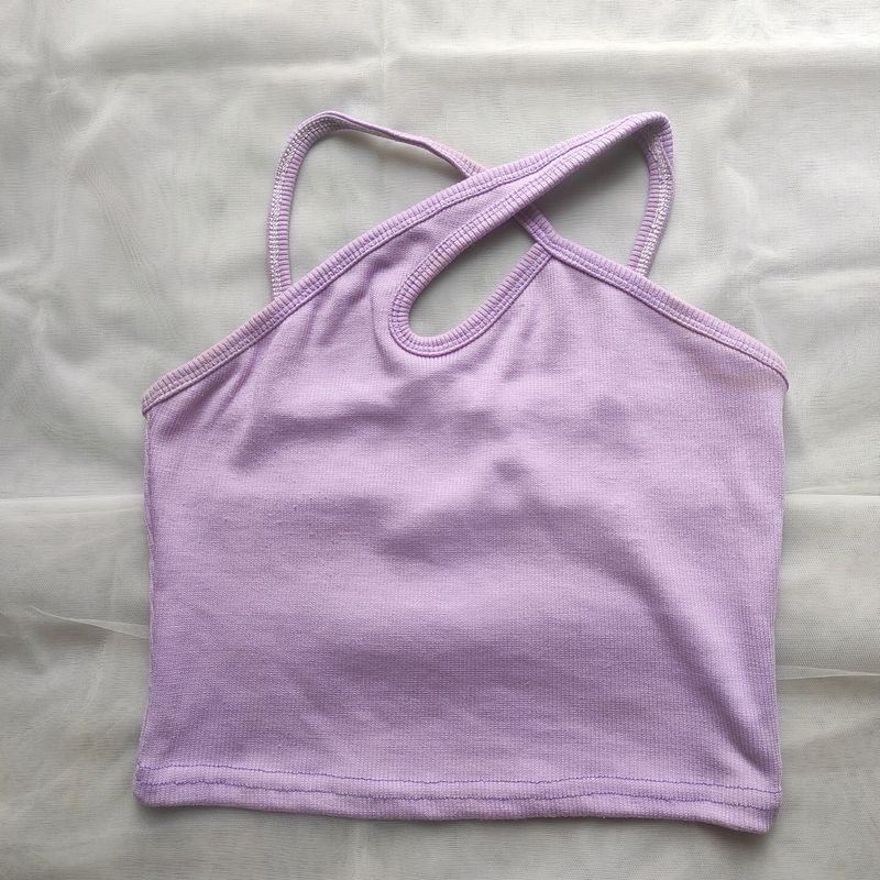 Cute Lavender Tank Top It's Very Trendy