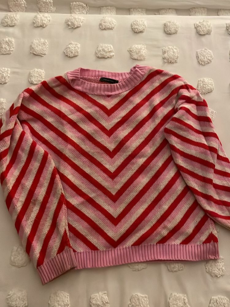 Trendyol: Pink And Read Sweater