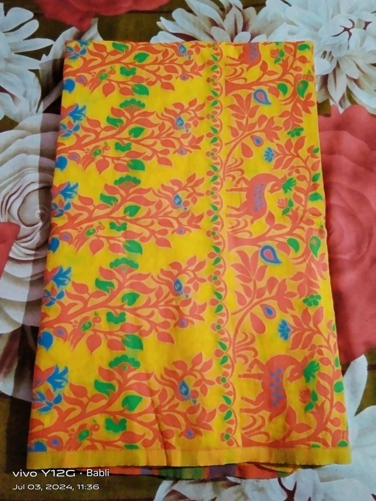 beautiful jamdani saree