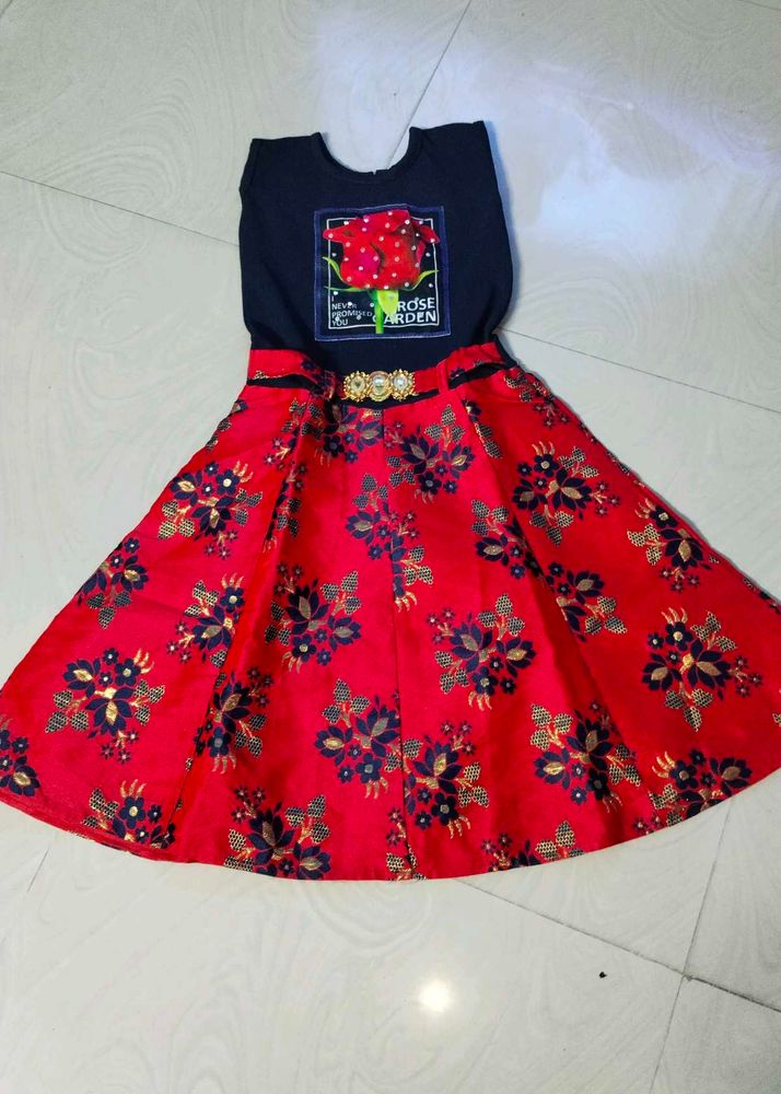 Children Frock With Freebie Head Band