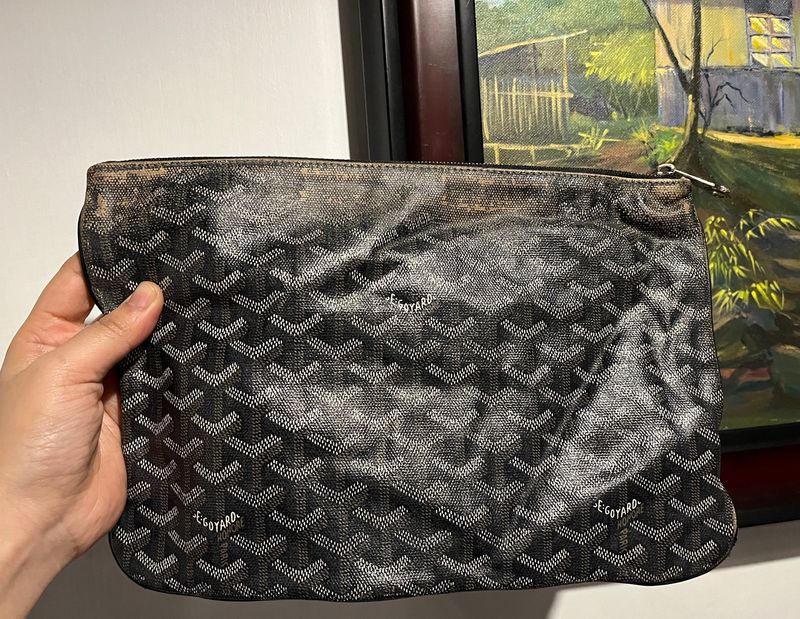 Authentic Goyard Senat Pouch/Clutch Bag (used)