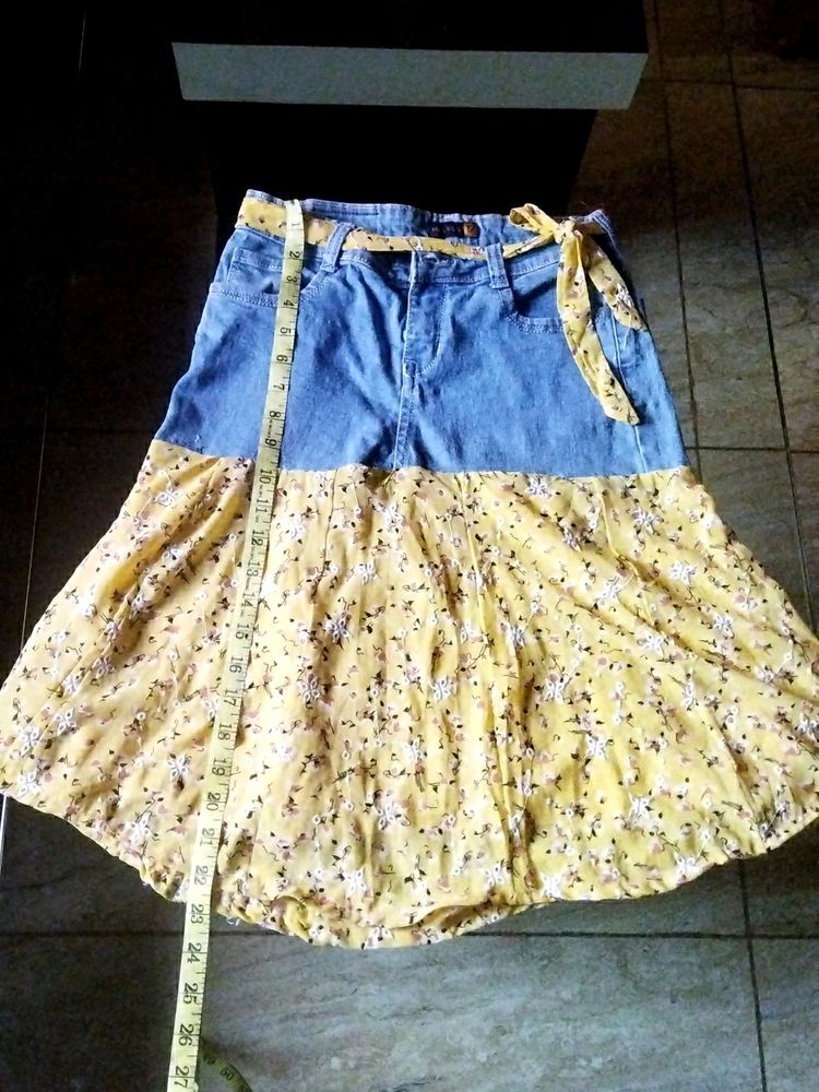 Yellow Colour Skirt