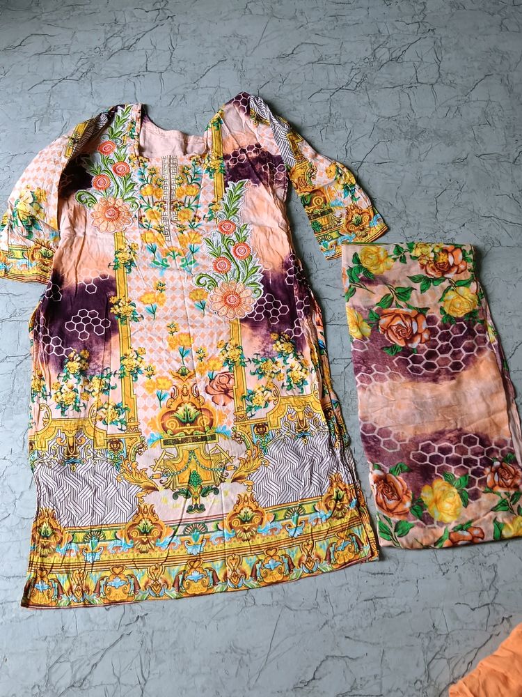 Gul Ahmed Patch Top Dupatta Pakistani Set (2)