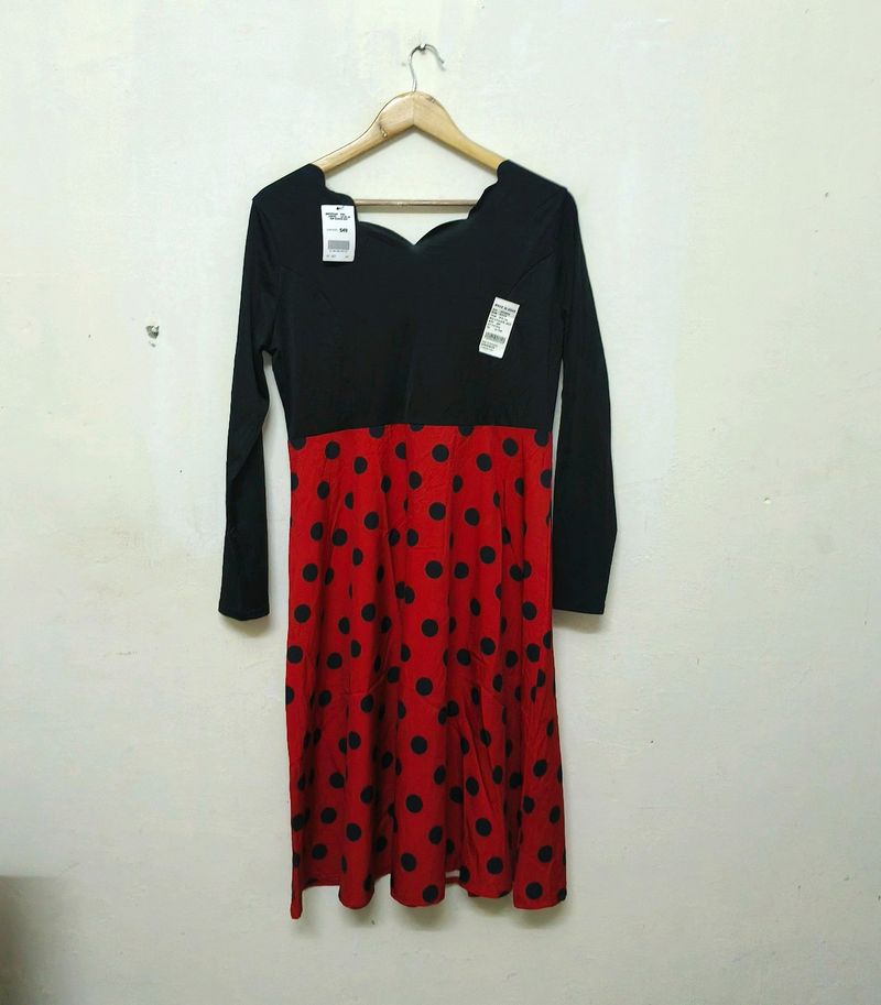 Trendy New Red And Black Top For Women