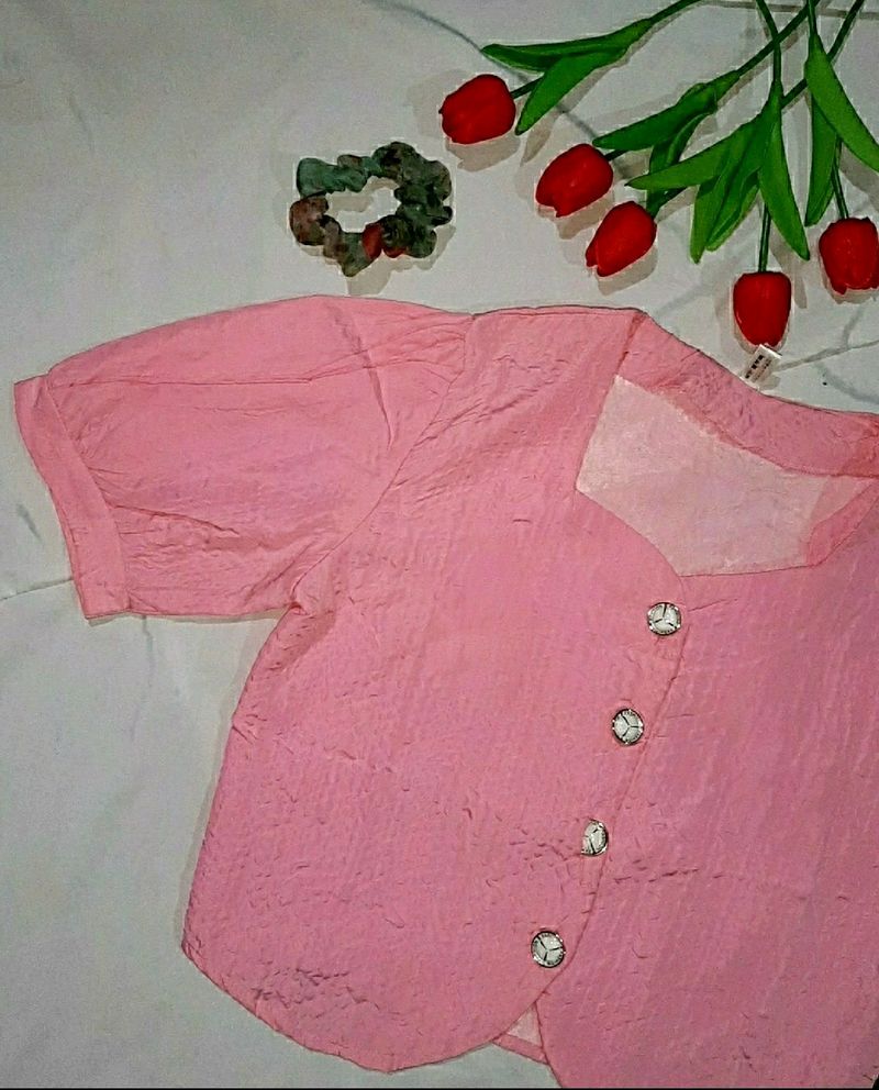 Korean Pink Top