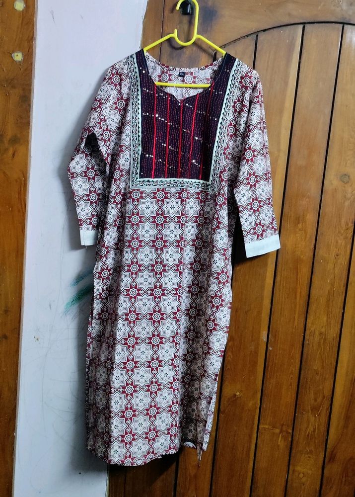 Cotton Kurti with Pocket