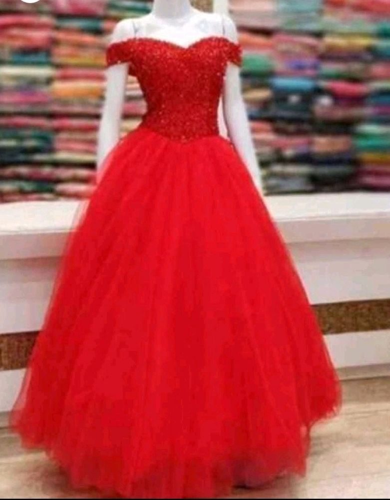 New Bollywood Stayle Beautiful Gown Dress Ne