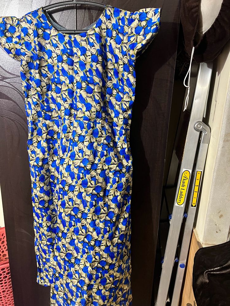 Blue Printed Kurta