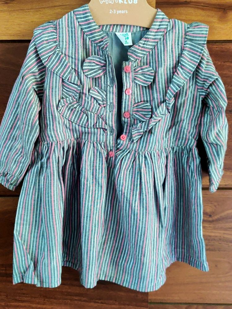 Beautiful Baby Girl Striped Dress