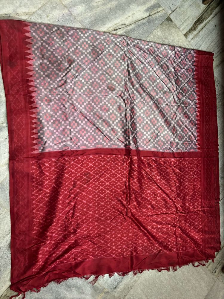 Pure Silk Ikkat Saree