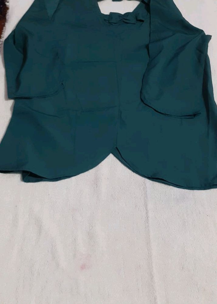 Beautiful Sea Green Coloured Top That Adds Grace