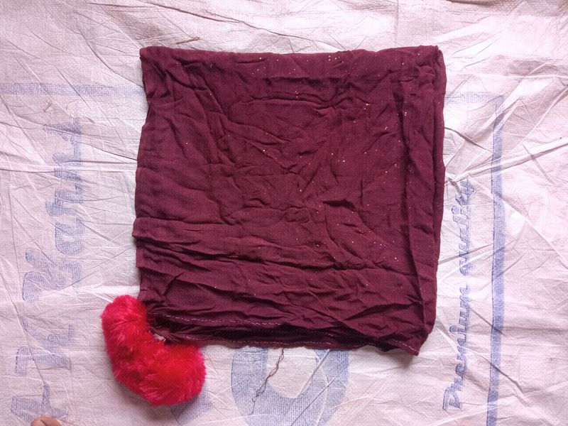 AHMADUN BRAND NEW MAROON DUPATTA