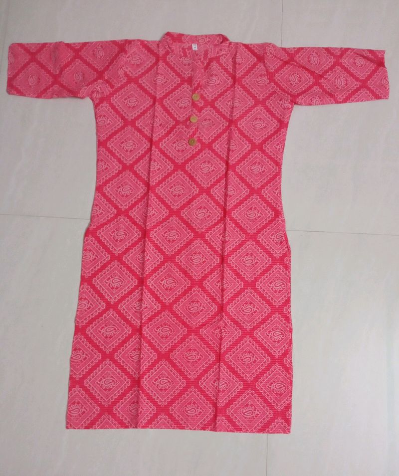 New Ajrak Print Kurti