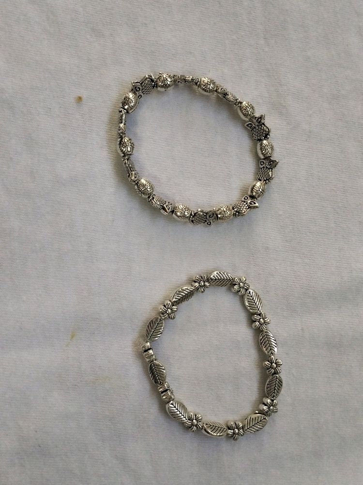 silver combo Bracelets