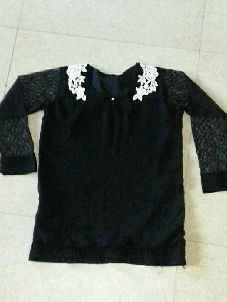 Top With net Sleeve. Size 34in . 2,3 time used.
