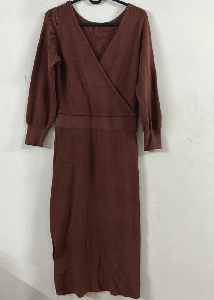 Woolen Bodycone Western Dress