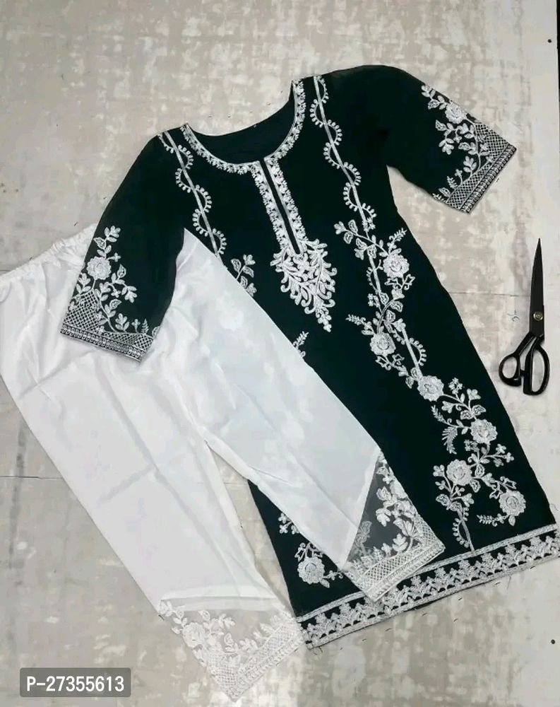 Embroidery Kurta Plazo  Set 🫰💞