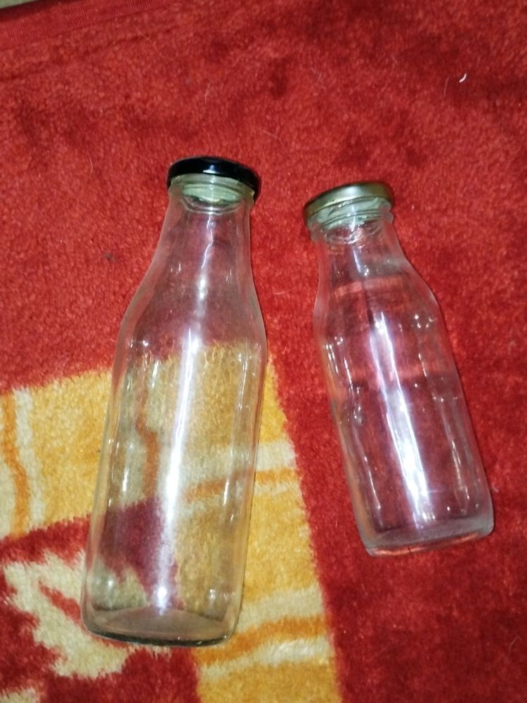 Glass Bottles(Pack Of 2)